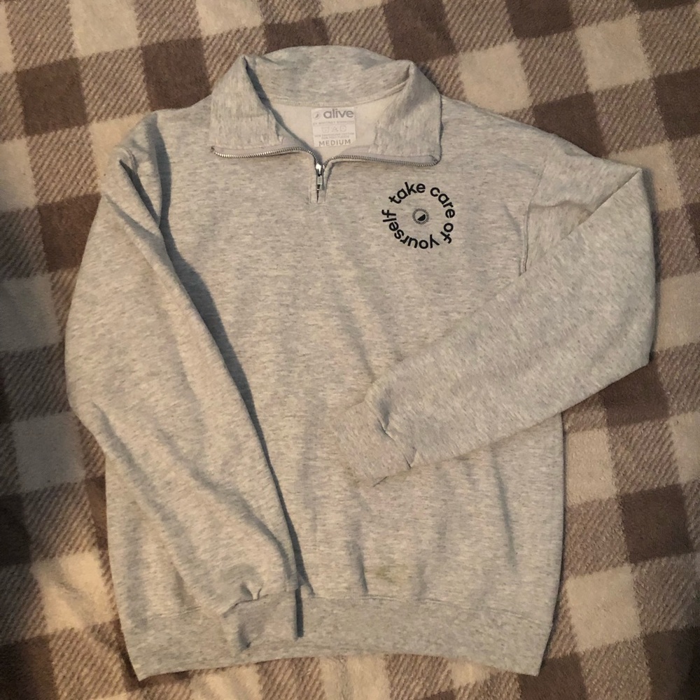 Whitney Simmons half zip sweatshirt